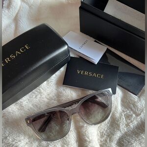Versace Women's Gray Sunglasses NWT NIB
